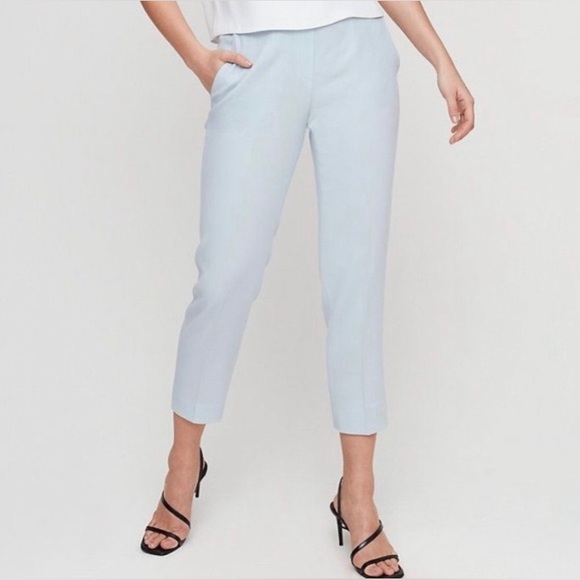 Aritzia Babaton Conan Cropped Cement Blue Pants - Picture 2 of 3